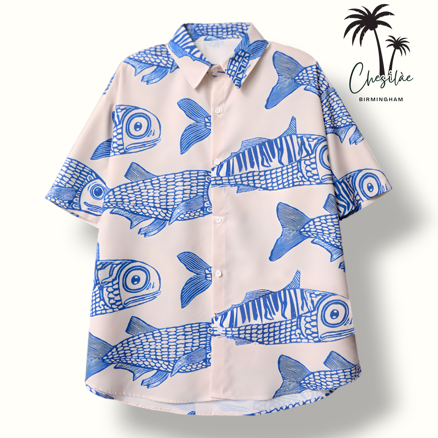 Moby Open Collar Short Sleeve Shirt